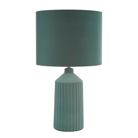 Där Lighting Chloris Large Table Lamp Green With Shade