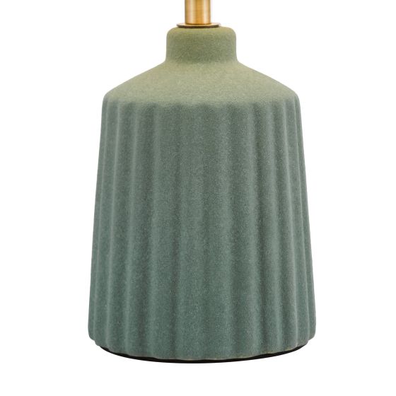 Där Lighting Chloris Small Table Lamp Green With Shade