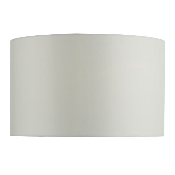 där lighting Cibana White Faux Silk Drum Shade 36cm