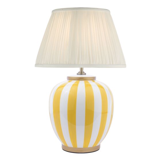där lighting Circus Table Lamp Yellow and White With Shade