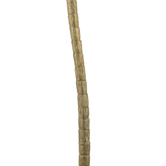 Där Lighting Coco Floor Lamp Antique Gold With Shade