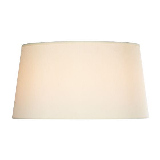 där lighting Cyprus Ivory Faux Silk Drum Shade 30cm