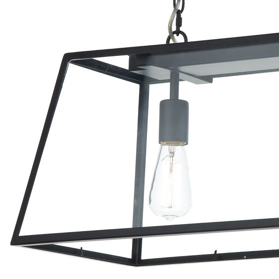 Där Lighting Academy 3 Light Pendant Black