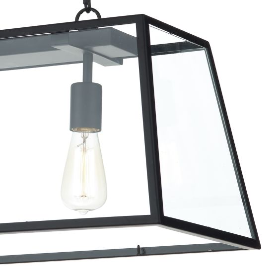 Där Lighting Academy 3 Light Pendant Black