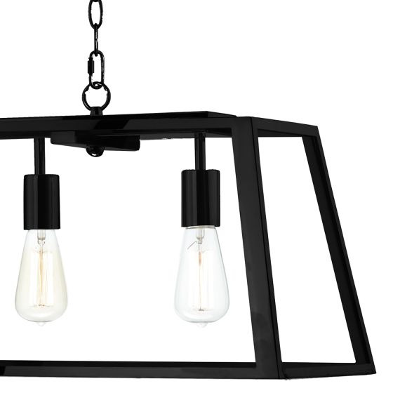 Där Lighting Academy 5 Light Pendant Black