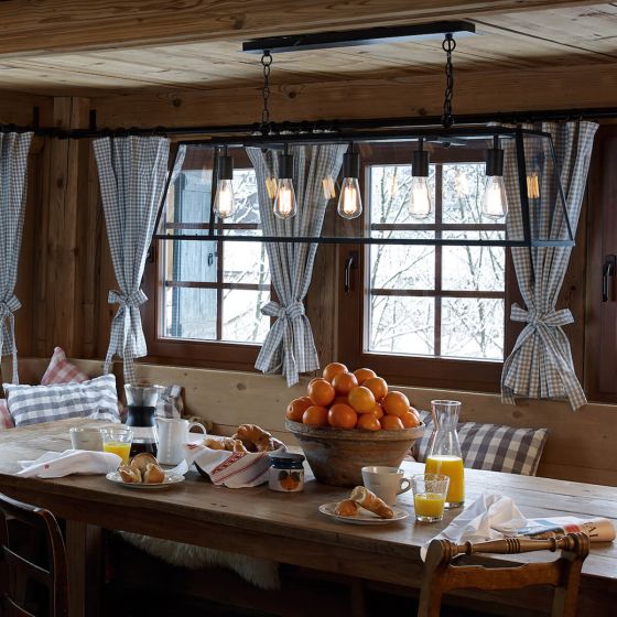 Där Lighting Academy 5 Light Pendant Black