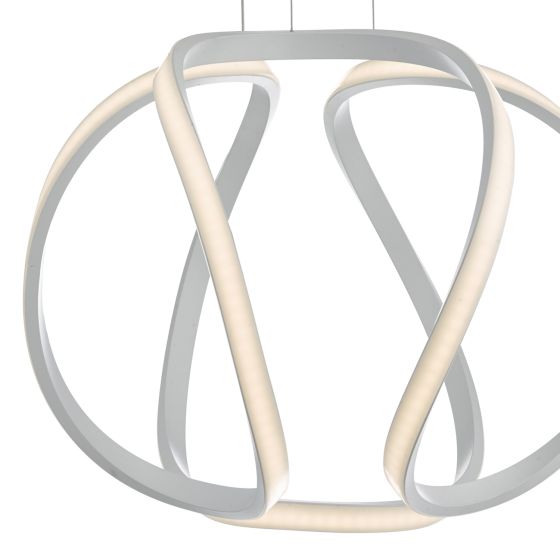Där Lighting Alonsa Pendant Small White LED