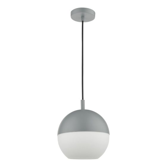 Där Lighting Andre Pendant Grey Opal Glass