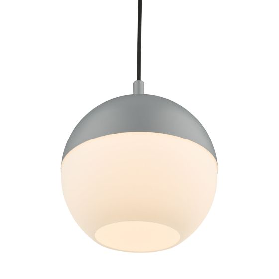 Där Lighting Andre Pendant Grey Opal Glass