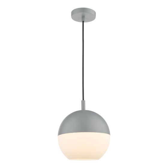 där lighting Andre Pendant Grey Opal Glass