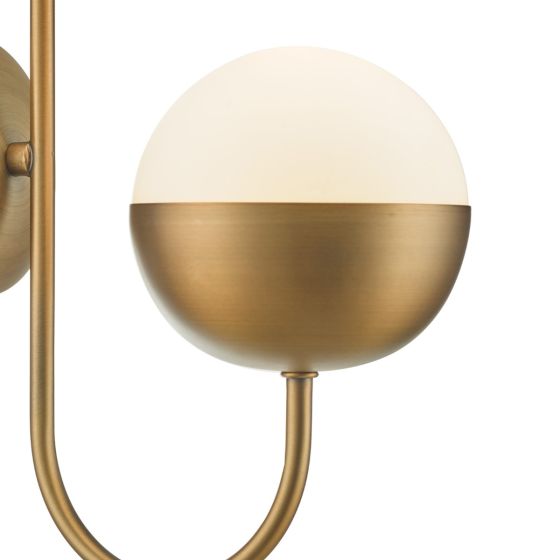 Där Lighting Andre Wall Light Aged Brass