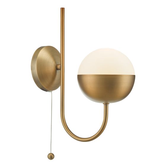 där lighting Andre Wall Light Aged Brass