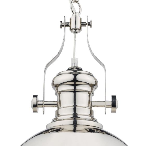 Där Lighting Arona 1 Light Pendant Polished Chrome