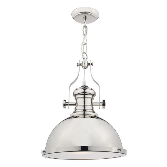 Där Lighting Arona 1 Light Pendant Polished Chrome