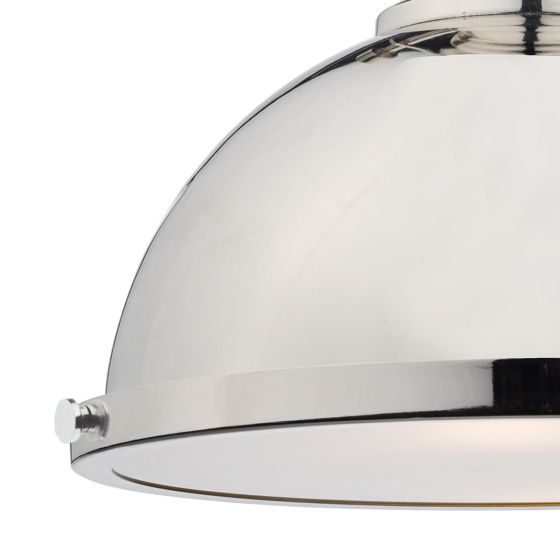 Där Lighting Arona 1 Light Pendant Polished Chrome