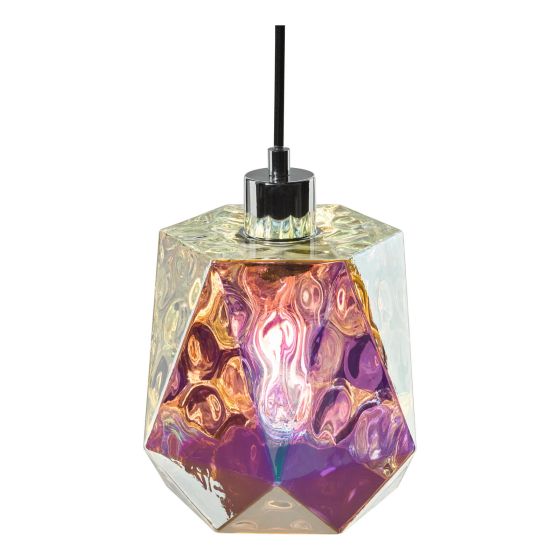 Där Lighting Baxley Easy-Fit Shade Iridised Glass