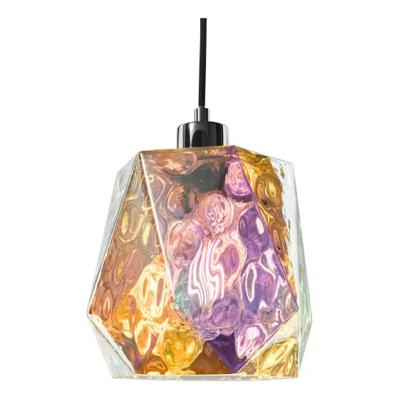 Där Lighting Baxley Easy-Fit Shade Iridised Glass
