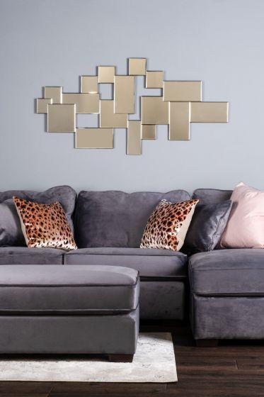 Där Lighting Block Rectangle Mirror 140 X 70cm