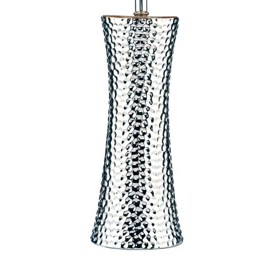 Där Lighting Bokara Table Lamp Silver With Shade