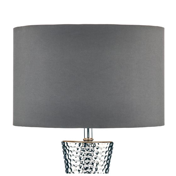 Där Lighting Bokara Table Lamp Silver With Shade