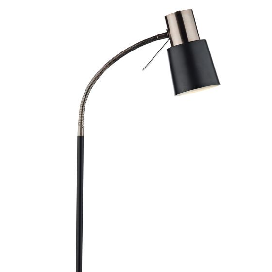 Där Lighting Bond Task Floor Lamp Black Copper