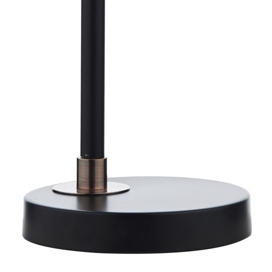 där lighting Bond Task Table Lamp Black Copper