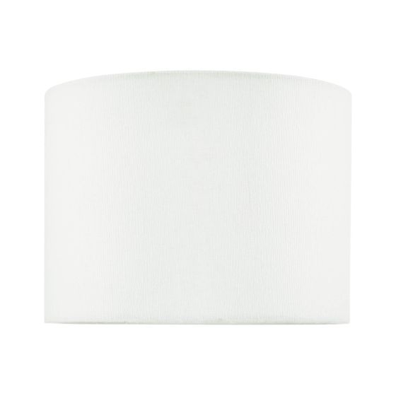 där lighting Boris White Cotton Drum Shade 20cm