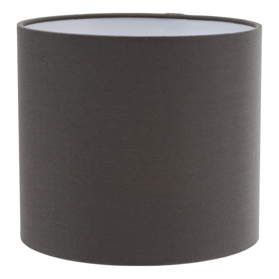 Där Lighting Chloris Grey Cotton Drum Shade 18cm
