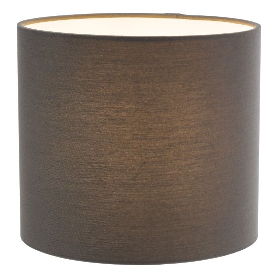 där lighting Chloris Grey Cotton Drum Shade 18cm