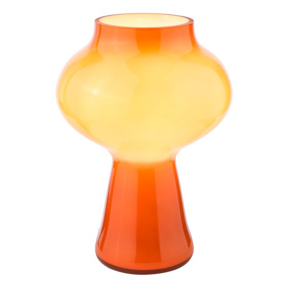Där Lighting Chrissy Table Lamp Orange Art Glass