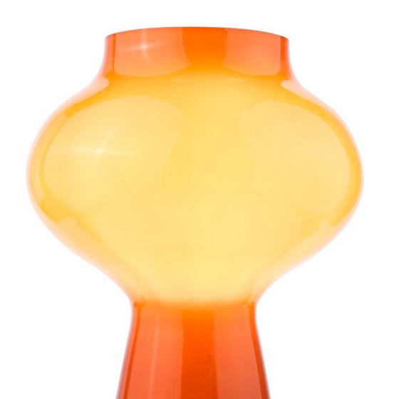 Där Lighting Chrissy Table Lamp Orange Art Glass