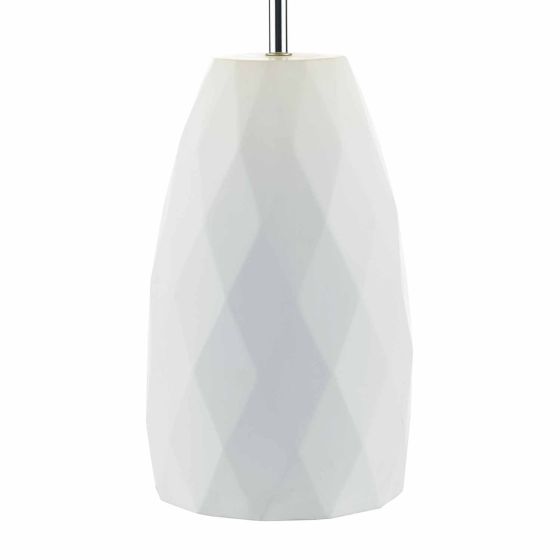 Där Lighting Ciara Table Lamp White With Shade