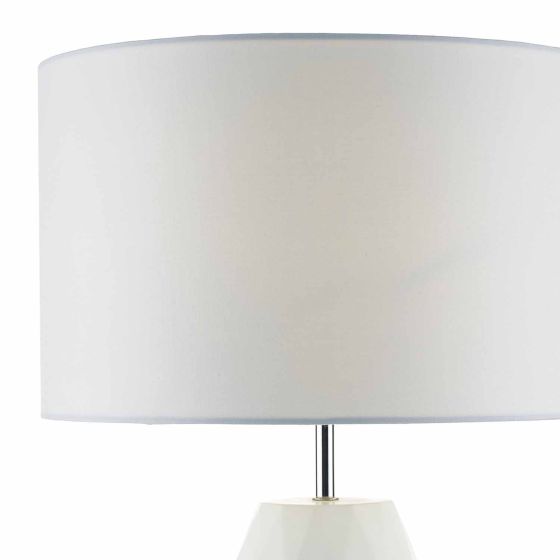 där lighting Ciara Table Lamp White With Shade
