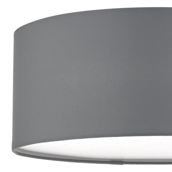 Där Lighting Cierro 3 Light Flush Grey 40cm