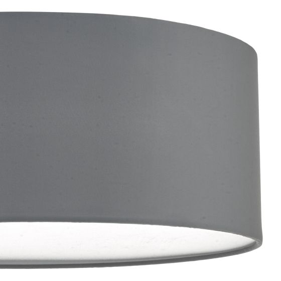 Där Lighting Cierro 3 Light Flush Grey 40cm