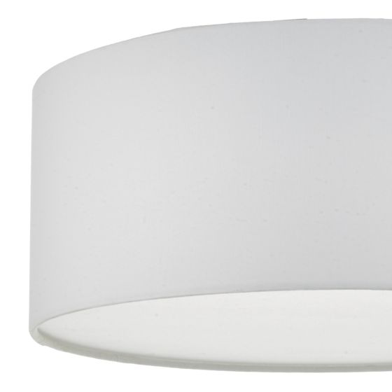 Där Lighting Cierro 3 Light Flush Ivory 40cm