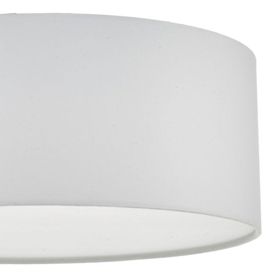 Där Lighting Cierro 3 Light Flush Ivory 40cm