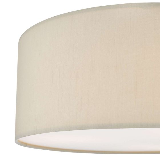 Där Lighting Cierro 3 Light Flush Taupe 40cm