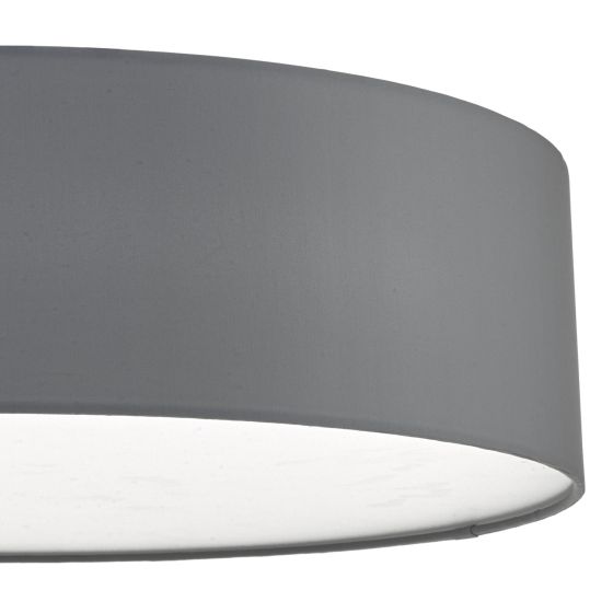 Där Lighting Cierro 4 Light Flush Grey 60cm