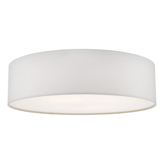 där lighting Cierro 4 Light Flush Ivory 60cm