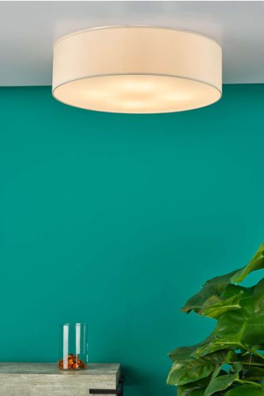 Där Lighting Cierro 4 Light Flush Taupe 60cm