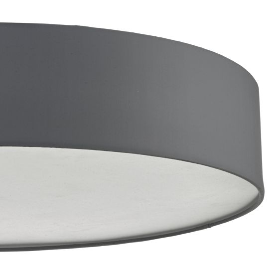Där Lighting Cierro 6 Light Flush Grey 80cm