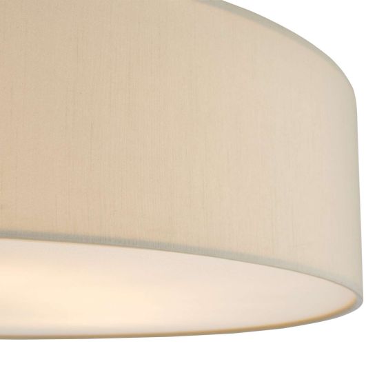 Där Lighting Cierro 6 Light Flush Taupe 80cm