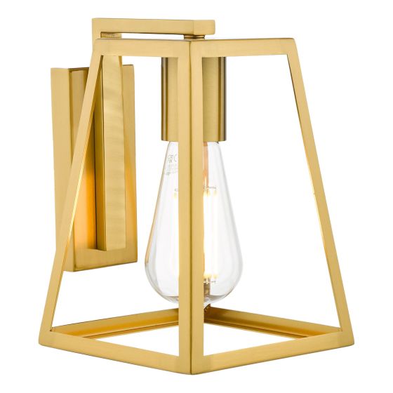 Där Lighting Claudia Wall Light Natural Brass