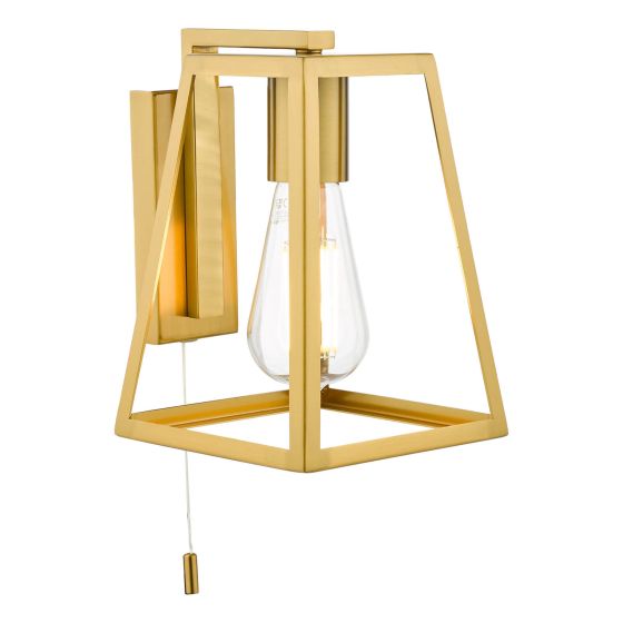 där lighting Claudia Wall Light Natural Brass