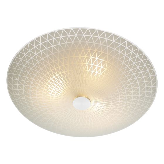 Där Lighting Colby 3 Light Glass Flush