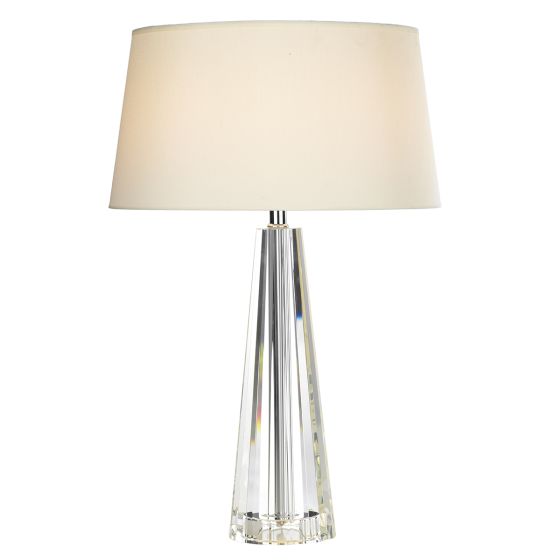 Där Lighting Cyprus Table Lamp Crystal With Shade