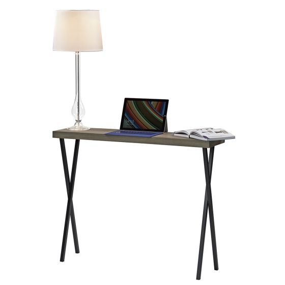 Där Lighting Data Console Table Oak Effect
