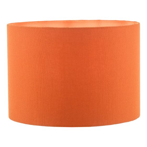 där lighting Discus Orange Cotton Mix Drum Shade