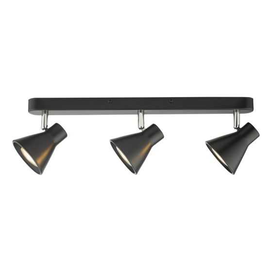 där lighting Diza 3 Light Bar Spotlight Matt Black